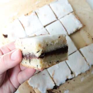 London Fog Shortbread Bars