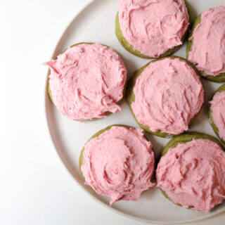 Strawberry Matcha Cookies