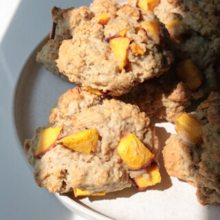 Peach Cobbler Scones