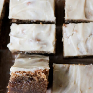 Apple Butter Bars with Maple Glaze